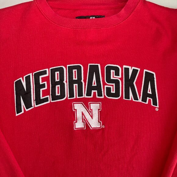VINTAGE J America Nebraska Cornhuskers Sweatshirt | Embroidered | Mens XL - Picture 3 of 7